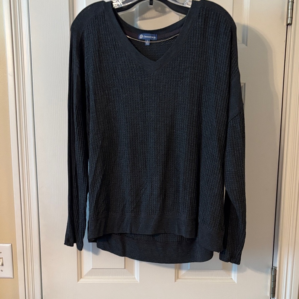 Democracy Black V-Neck top